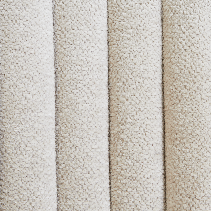 Set di 2 sedie da pranzo imbottite Beige Chiaro senza braccioli Base in metallo Design moderno