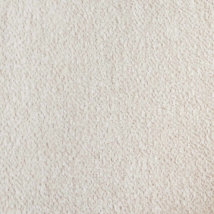 Set di 2 sedie da pranzo imbottite beige chiaro con braccioli e base metallica design moderno