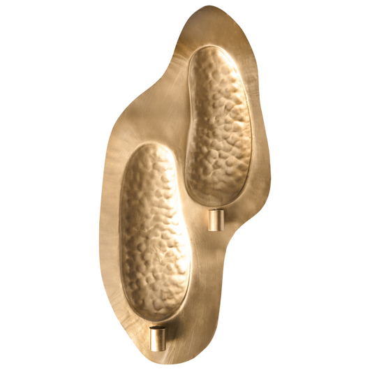 Portacandele da parete per 2 candele Decorazione minimalista dorato design minimalista