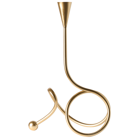 Portacandele in metallo dorato 40 cm Decorazione centrotavola in stile glam moderno