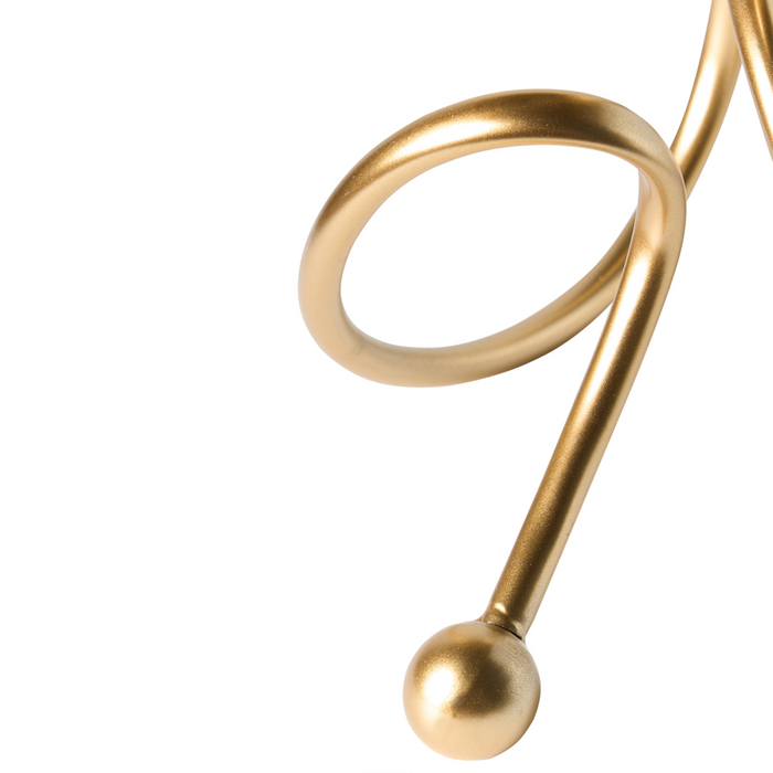 Portacandele in metallo dorato 40 cm Decorazione centrotavola in stile glam moderno