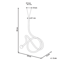 Portacandele in metallo dorato 40 cm Decorazione centrotavola in stile glam moderno