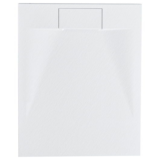Piatto doccia con scarico bianco SMC 80 x 100 x 3 cm effetto pietra naturale minimalista	Piatto doccia con scarico bianco SMC 80 x 120 x 3 cm effetto pietra naturale minimalista