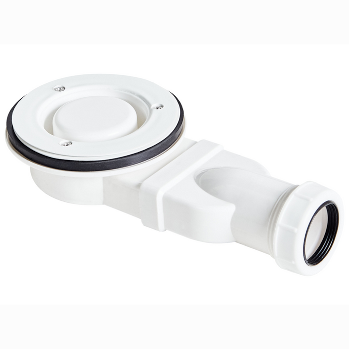 Piatto doccia con scarico nero SMC 80 x 100 x 3 cm effetto pietra naturale minimalista