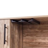 Armadietto per il vino con ripiano in particelle di legno chiaro camera da pranzo elegante