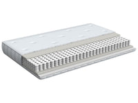 Materasso matrimoniale double face medio duro tessuto bianco per letto 140 x 200 cm