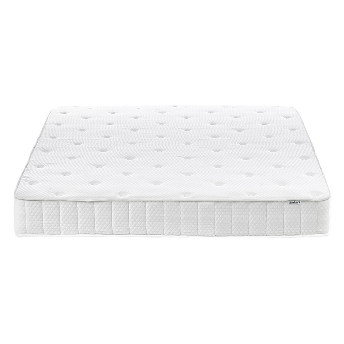 Materasso matrimoniale double face medio duro tessuto bianco per letto 140 x 200 cm