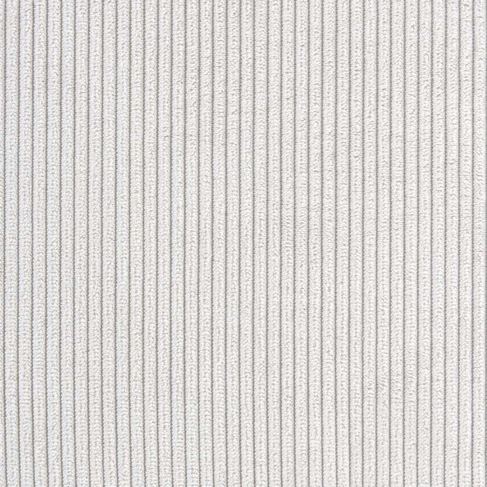 Set di 2 sedie da pranzo in velluto a coste Bianco sporco stile retrò