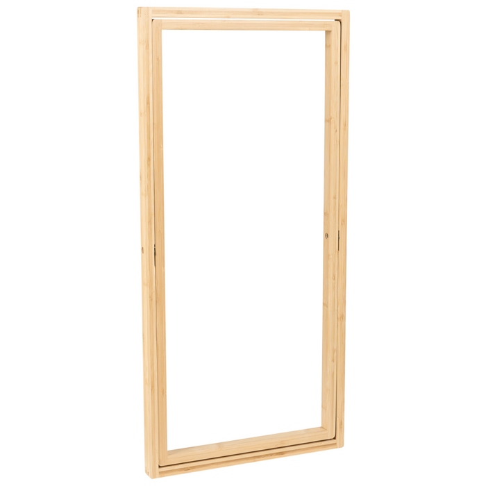 Portasciugamani in legno di bambù marrone chiaro pieghevole per asciugamani o vestiti