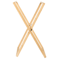 Portasciugamani in legno di bambù marrone chiaro pieghevole per asciugamani o vestiti