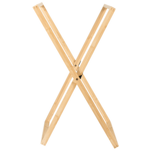 Portasciugamani in legno di bambù marrone chiaro pieghevole per asciugamani o vestiti