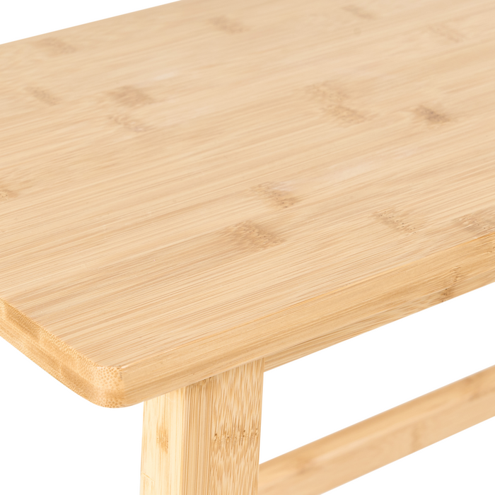 Panca di bambù per bagno Console Sgabello Minimalista marrone chiaro accessori per il bagno