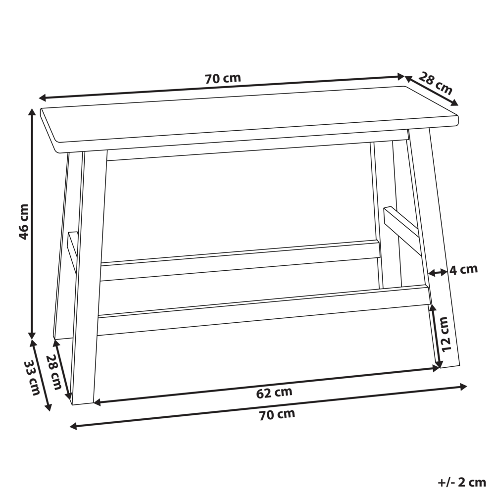 Panca di bambù per bagno Console Sgabello Minimalista marrone chiaro accessori per il bagno