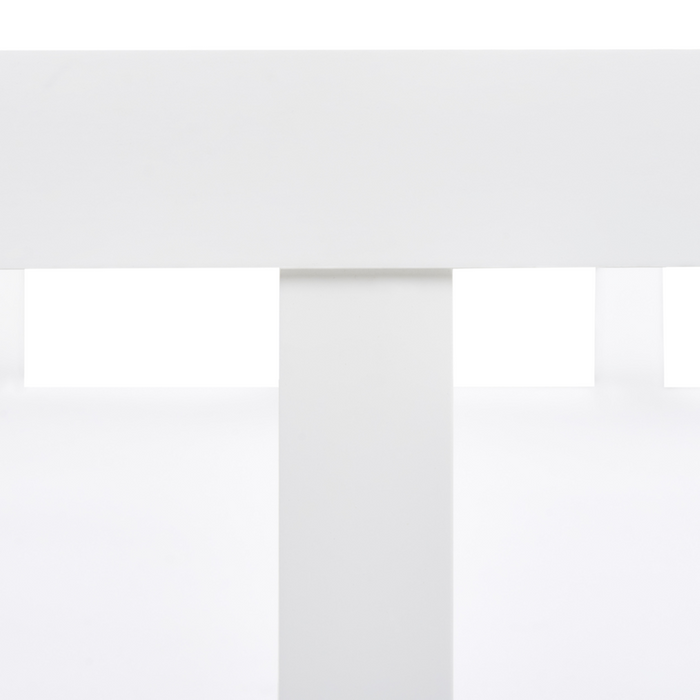 Letto singolo per bambini in legno bianco cameretta con telaio a doghe