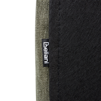 Letto imbottito in tessuto verde con testiera e giroletto 160 x 200 cm camera da letto elegante