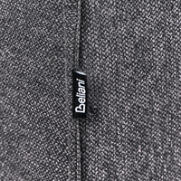 Divano letto angolare Grigio grafite in tessuto imbottito 3 posti a sinistra a forma di L