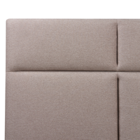 Letto ottomano Taupe Poliestere Rivestito 160 x 200 cm con Storage e Testata Mobili da Camera da Letto