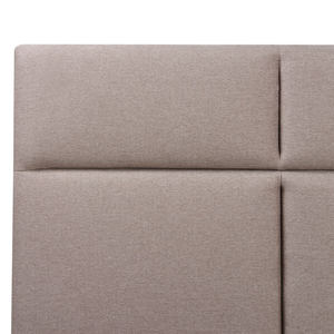 Letto ottomano Taupe Poliestere Rivestito 160 x 200 cm con Storage e Testata Mobili da Camera da Letto