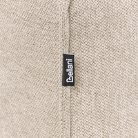 Divano letto angolare Beige Tessuto imbottito 3 posti a sinistra Letto a L