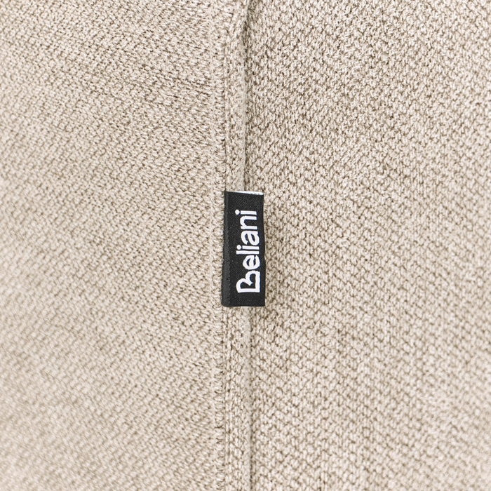 Divano letto angolare Beige Tessuto imbottito 3 posti a sinistra Letto a L