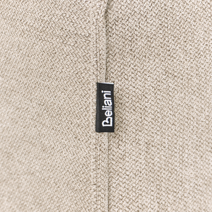 Divano letto angolare Beige Tessuto imbottito 3 posti a destra Letto a L