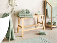 Set di 11 asciugamani Verde Chiaro in cotone per ospiti Asciugamano da bagno e tappetino da bagno