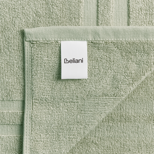 Set di 11 asciugamani Verde Chiaro in cotone per ospiti Asciugamano da bagno e tappetino da bagno