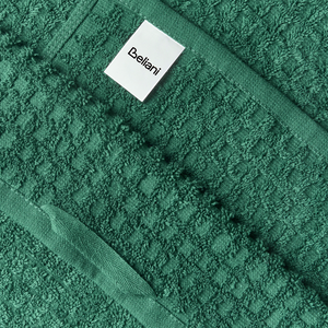 Set di 11 asciugamani Verde in cotone per ospiti Asciugamano da bagno e tappetino da bagno