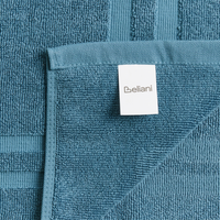 Set di 11 asciugamani Blu in cotone per ospiti Asciugamano da bagno e tappetino da bagno