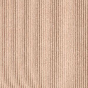 Pouf imbottito in tessuto di velluto a coste jumbo beige panca per letto sgabello