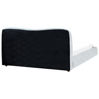 Letto contenitore Tessuto azzurro poliestere 180 x 200 cm Design moderno e minimalista Ottomana