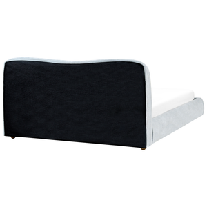 Letto contenitore Tessuto azzurro poliestere 180 x 200 cm Design moderno e minimalista Ottomana