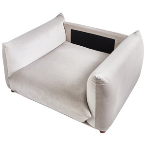 Set di divani in velluto tortora a 5 posti con cuscini e poltrone Divano da soggiorno