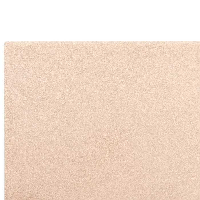 EU King Size Letto ad acqua bouclé beige 180 x 200 cm con materasso poggiatesta Design moderno