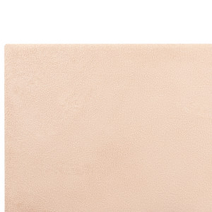 Letto ad acqua bouclé beige 160 x 200 cm con materasso poggiatesta Design moderno