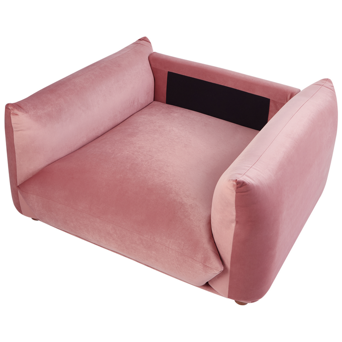 Set di divani in velluto rosa a 5 posti con cuscini e poltrone Divano da soggiorno