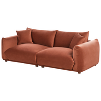 Set di divani in velluto marrone dorato a 5 posti con cuscini e poltrone Divano da soggiorno