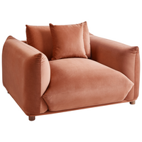 Set di divani in velluto marrone dorato a 5 posti con cuscini e poltrone Divano da soggiorno