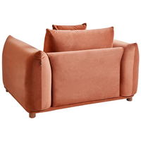 Set di divani in velluto marrone dorato a 5 posti con cuscini e poltrone Divano da soggiorno