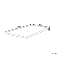 Coprimaterasso in schiuma bianca 90 x 200 cm morbido comfort