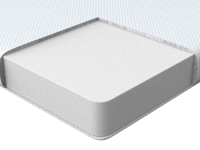 Coprimaterasso in schiuma bianca 140 x 200 cm morbido comfort