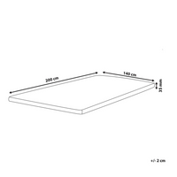 Coprimaterasso in schiuma bianca 140 x 200 cm morbido comfort