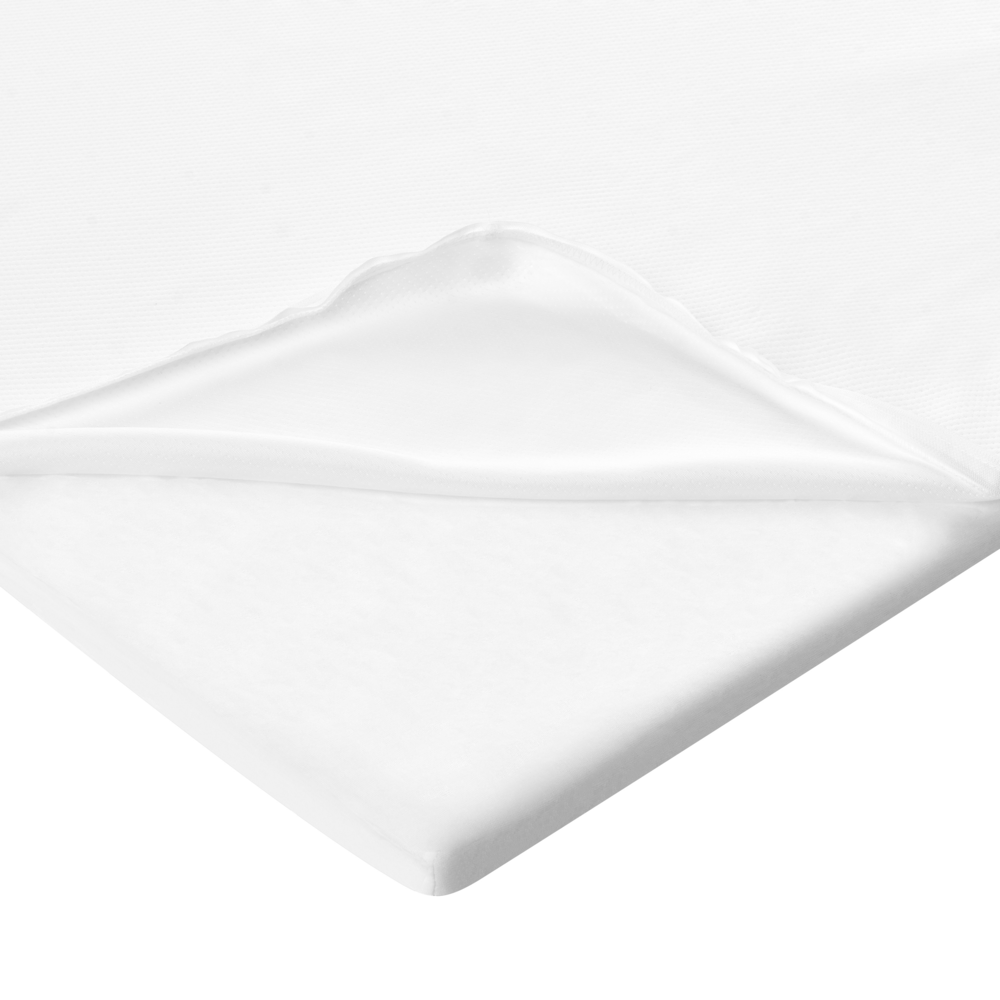 Coprimaterasso in schiuma bianca 140 x 200 cm morbido comfort
