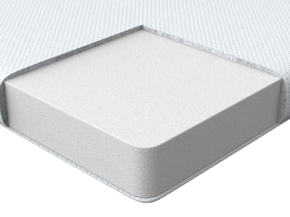 Coprimaterasso in schiuma bianca 160 x 200 cm morbido comfort