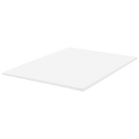 Coprimaterasso in schiuma bianca 160 x 200 cm morbido comfort