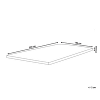 Coprimaterasso in schiuma bianca 160 x 200 cm morbido comfort
