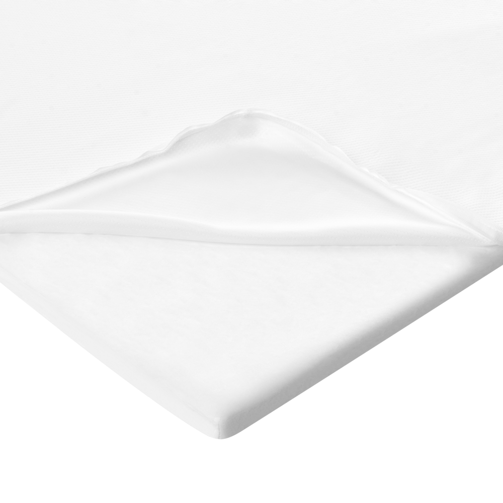 Coprimaterasso in schiuma bianco 140 x 200 cm comfort morbidezza