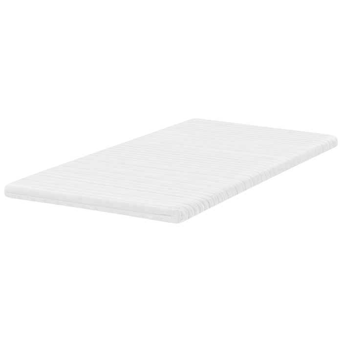 Coprimaterasso in schiuma bianca 140 x 200 cm comfort morbidezza