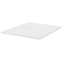 Coprimaterasso in schiuma bianca 160 x 200 cm comfort morbidezza