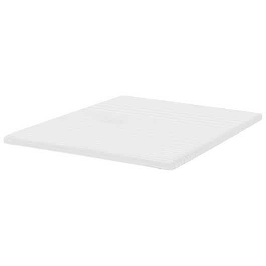 Coprimaterasso in schiuma bianca 160 x 200 cm comfort morbidezza